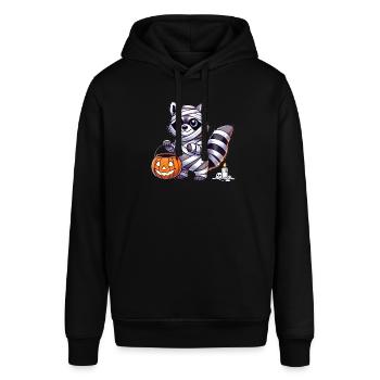 raton laveur Halloween maman enfants femmes hommes - Sweat à capuche SOUNDER Stanley/Stella Unisexe - noir - Devant - Alina (178cm) & Michal (187cm)
