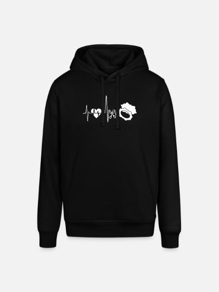 Scrapbooking Scrapbook Heartbeat - Stanley/Stella SOUNDER Unisex Hoodie - black