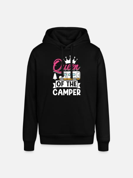 Campist Mor Sjov Camping Dronning af Camper - Stanley/Stella SOUNDER unisex hoodie - sort