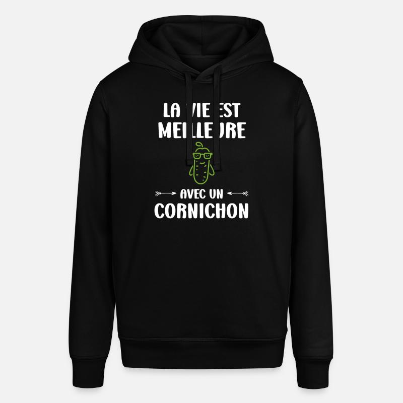 cornichon - Sweat à capuche SOUNDER Stanley/Stella Unisexe - noir