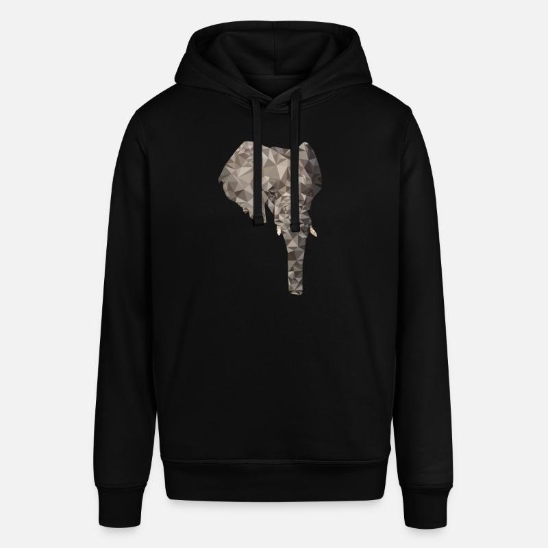 Polygone d’éléphant - Sweat à capuche SOUNDER Stanley/Stella Unisexe - noir