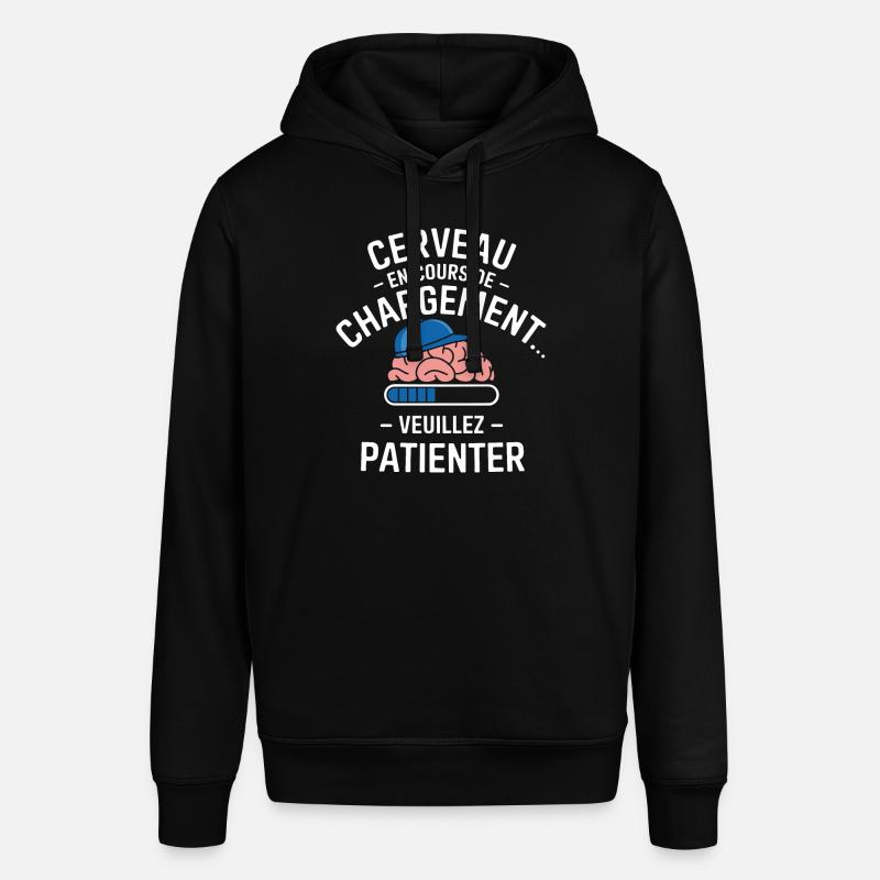 Brain Loading Warten Lustig - Stanley/Stella Unisex Hoodie SOUNDER - Schwarz