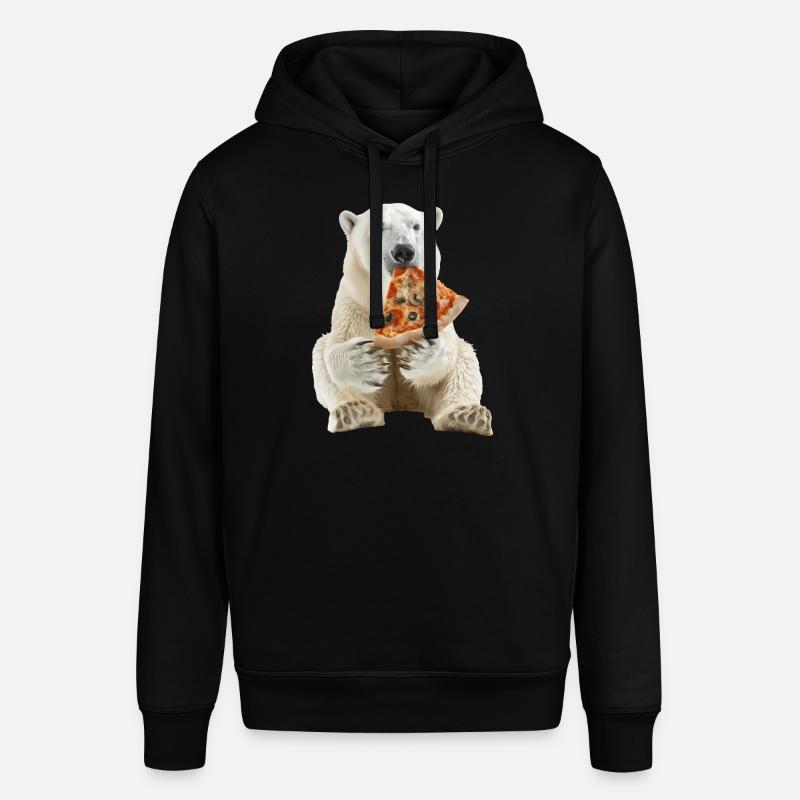 Ours blanc - Sweat à capuche SOUNDER Stanley/Stella Unisexe - noir