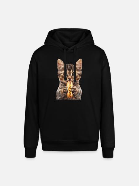Katze - Stanley/Stella Unisex Hoodie SOUNDER - Schwarz