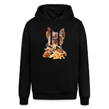 Yorkshire Terrier - Stanley/Stella SOUNDER Unisex Hoodie - black - Front - Alina (178cm) & Michal (187cm)