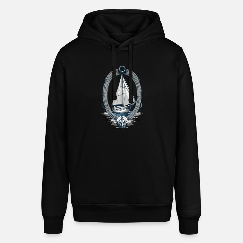 Voile Aventure Élégance Maritime - Sweat à capuche SOUNDER Stanley/Stella Unisexe - noir