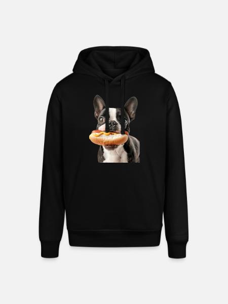 Boston Terrier - Stanley/Stella SOUNDER Unisex Hoodie - black