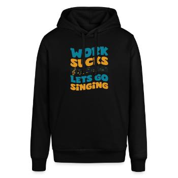 Chor Sänger - Stanley/Stella Unisex Hoodie SOUNDER - Schwarz - Vorne - Alina (178cm) & Michal (187cm)
