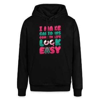 Animator - Stanley/Stella SOUNDER Unisex Hoodie - black - Front - Alina (178cm) & Michal (187cm)