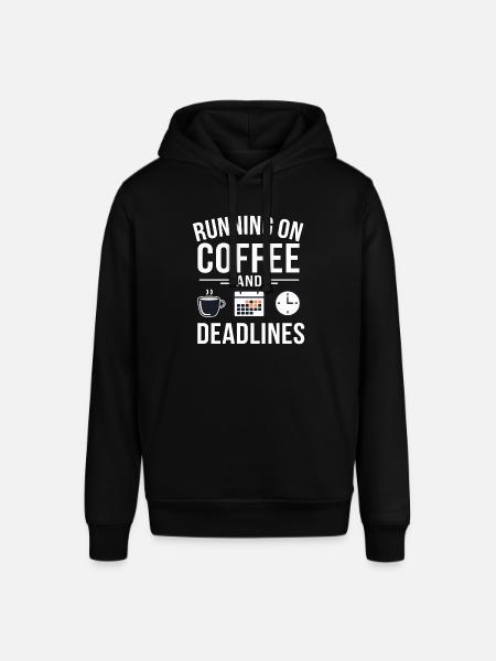 Office Coffee Deadline - Stanley/Stella SOUNDER Unisex Hoodie - black