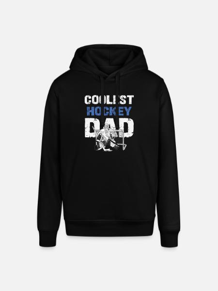Coolest hockey dad design - Stanley/Stella SOUNDER Unisex Hoodie - black