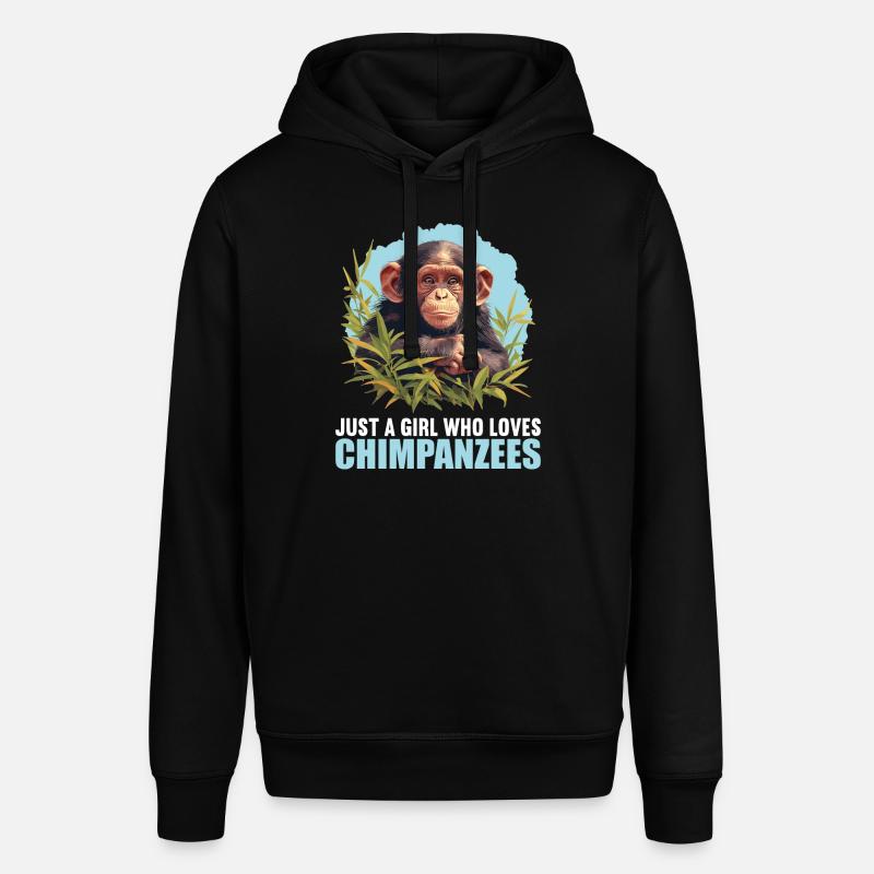 Chimpanzé Schimpansen Schimpanse - Sweat à capuche SOUNDER Stanley/Stella Unisexe - noir