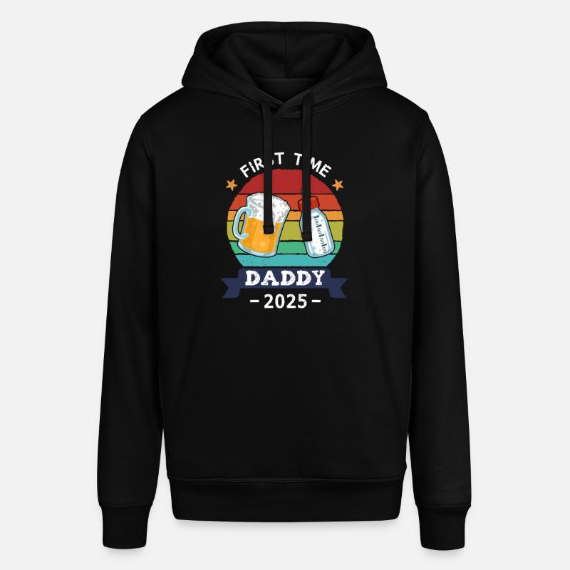 Première fois papa 2025 - Sweat à capuche SOUNDER Stanley/Stella Unisexe - noir