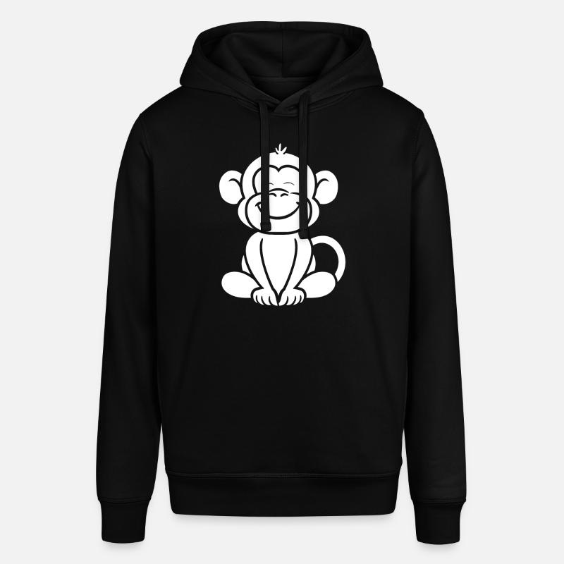 Singe babouin - Sweat à capuche SOUNDER Stanley/Stella Unisexe - noir