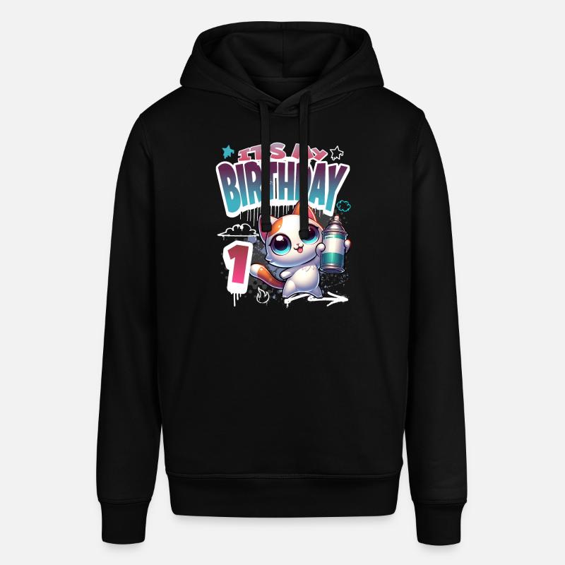1er anniversaire chat graffiti - Sweat à capuche SOUNDER Stanley/Stella Unisexe - noir