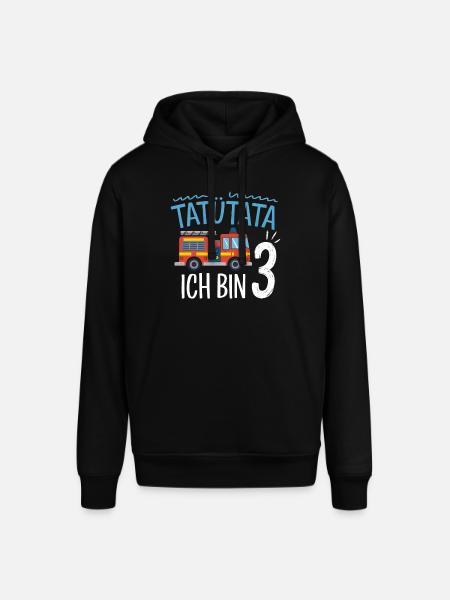 Tatütata Fire Brigade 3rd Birthday - Stanley/Stella SOUNDER Unisex Hoodie - black