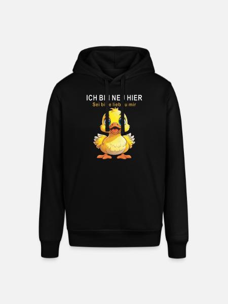 I'M NEW HERE, BE NICE - Stanley/Stella SOUNDER Unisex Hoodie - black