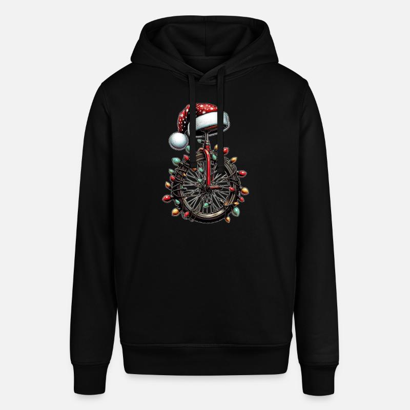 Monocycle Monocycle Chapeau de Noël - Sweat à capuche SOUNDER Stanley/Stella Unisexe - noir
