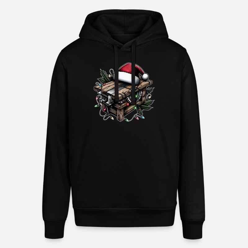 Menuisier Menuiserie Menuiserie Noël - Sweat à capuche SOUNDER Stanley/Stella Unisexe - noir