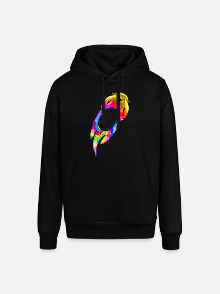 Otter Tie Dye - Stanley/Stella SOUNDER Unisex Hoodie - black