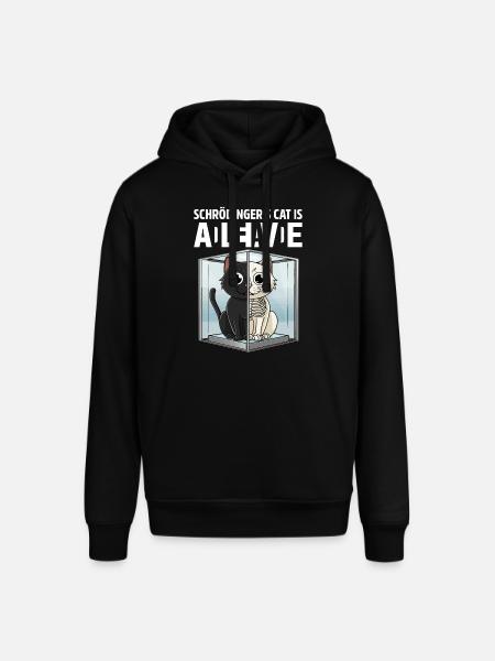 Schrödinger's Cat Dead And Alive - Stanley/Stella SOUNDER Unisex Hoodie - black