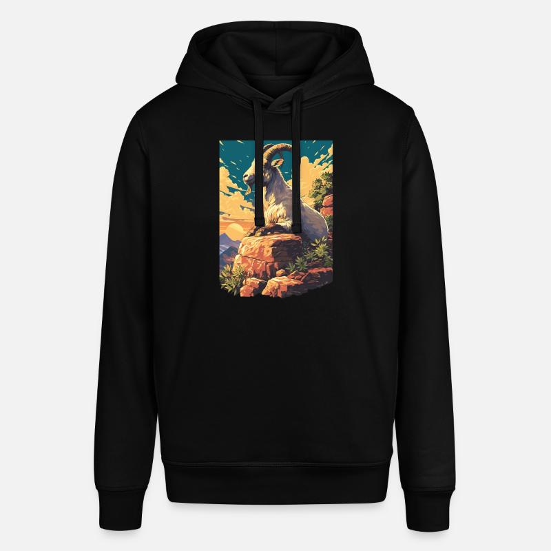 Chèvres chèvre - Sweat à capuche SOUNDER Stanley/Stella Unisexe - noir