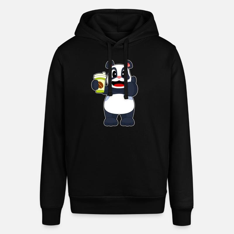 Panda Coffee à emporter - Sweat à capuche SOUNDER Stanley/Stella Unisexe - noir