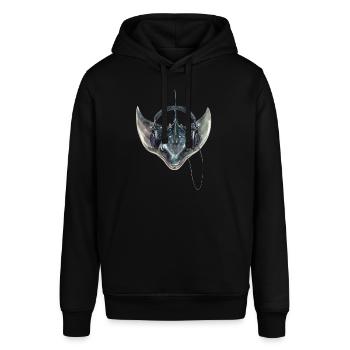 Stachelrochen - Stanley/Stella Unisex Hoodie SOUNDER - Schwarz - Vorne - Alina (178cm) & Michal (187cm)