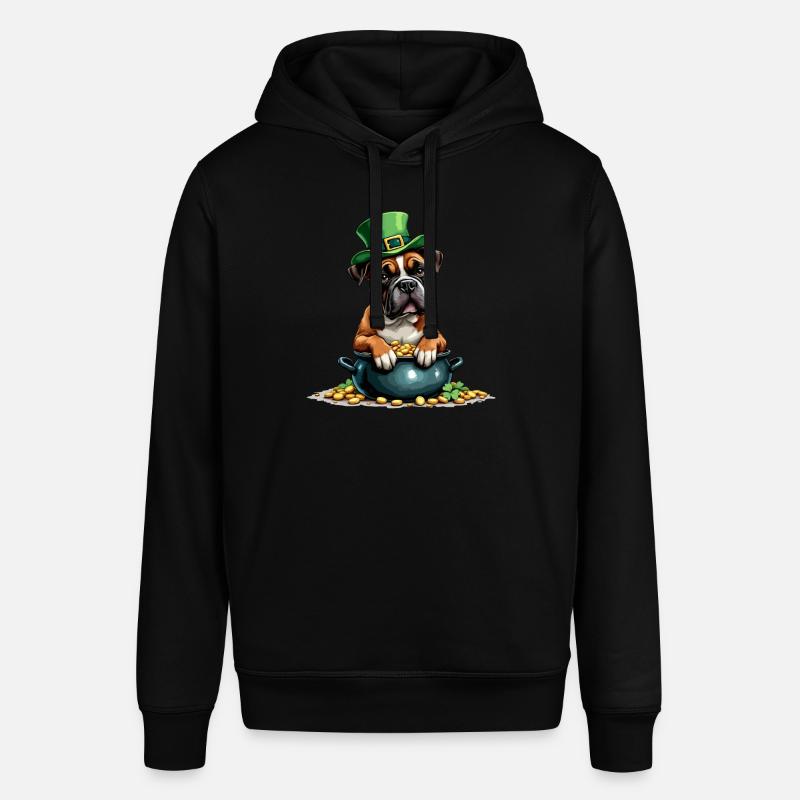 Boxer Tenue de la Saint-Patrick Chiens - Sweat à capuche SOUNDER Stanley/Stella Unisexe - noir