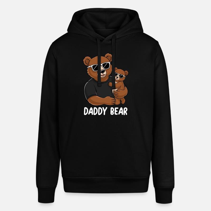 Papa ours - Sweat à capuche SOUNDER Stanley/Stella Unisexe - noir
