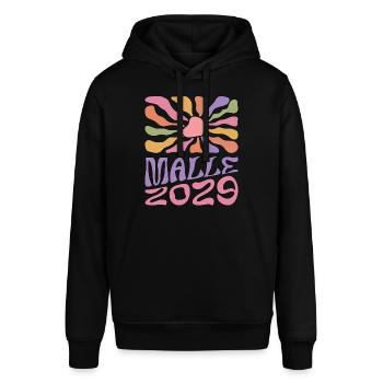 Malle 2029 - Stanley/Stella Unisex Hoodie SOUNDER - Schwarz - Vorne - Alina (178cm) & Michal (187cm)
