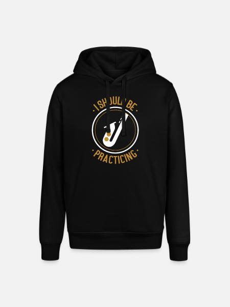 Saxophones I Should Be Practicing - Stanley/Stella SOUNDER Unisex Hoodie - black