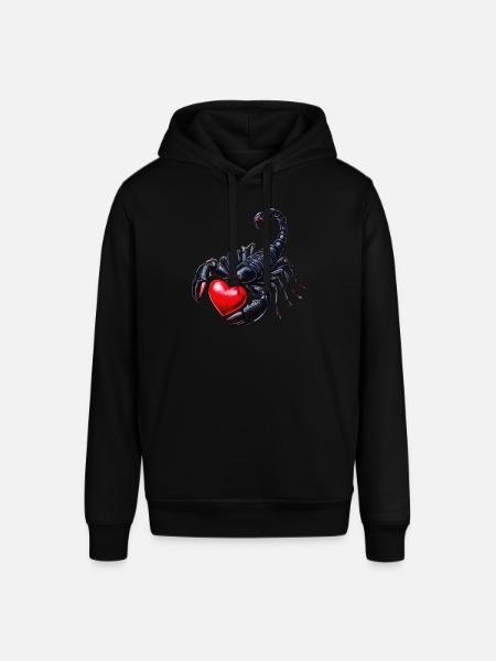 SCORPIO HEART - Stanley/Stella SOUNDER Unisex Hoodie - black