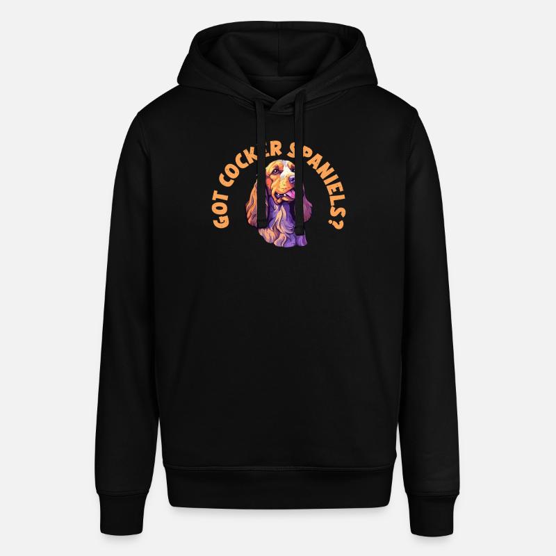 Cadeaux Cocker Spaniel - Sweat à capuche SOUNDER Stanley/Stella Unisexe - noir