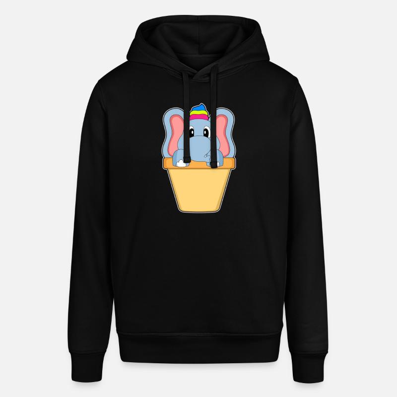 Glace à la gaufre d’éléphant - Sweat à capuche SOUNDER Stanley/Stella Unisexe - noir