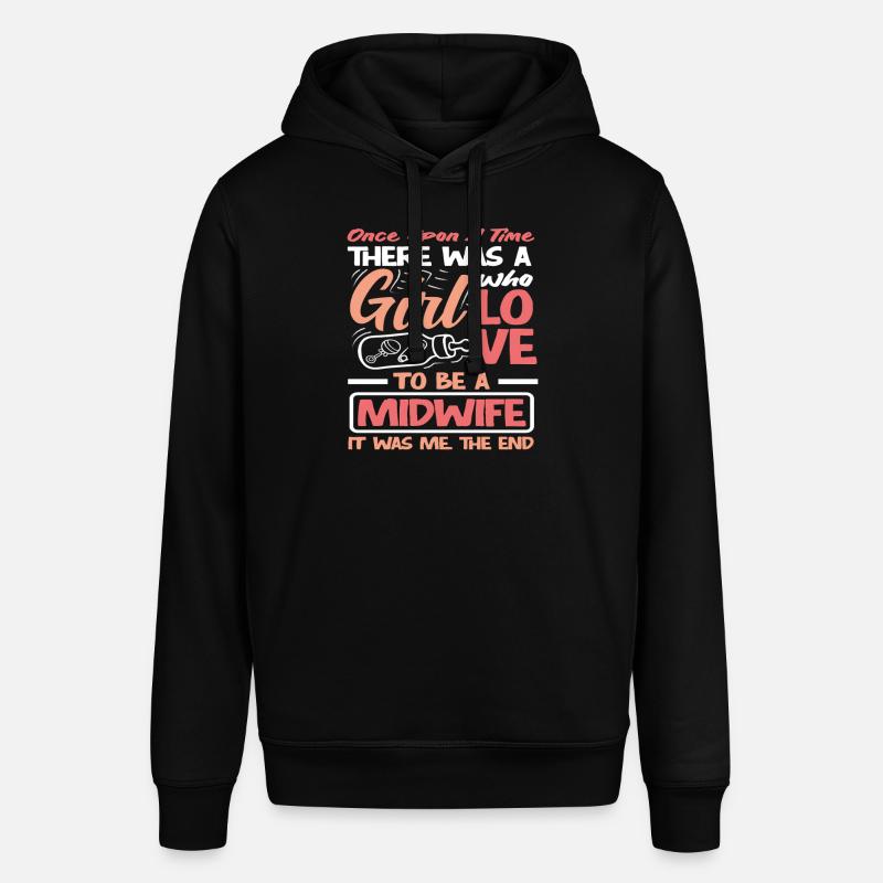 Einmal War Ein Mädchen Hebamme - Stanley/Stella Unisex Hoodie SOUNDER - Schwarz