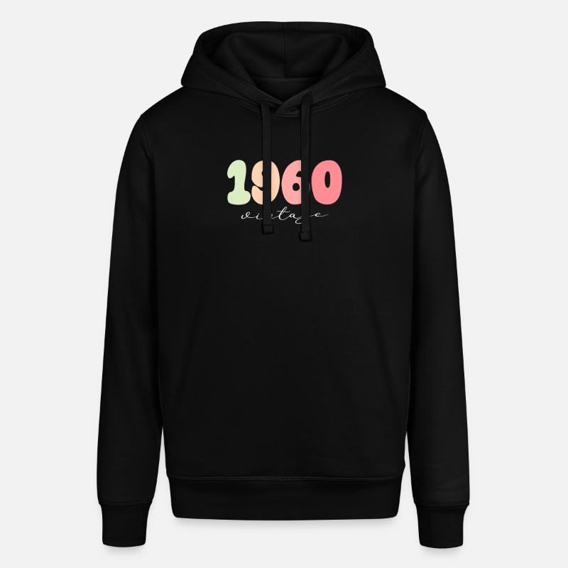 1960 Anniversaire Année de naissance - Sweat à capuche SOUNDER Stanley/Stella Unisexe - noir