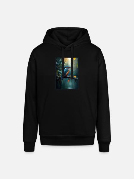 Kingfishers Kingfisher - Stanley/Stella SOUNDER Unisex Hoodie - black