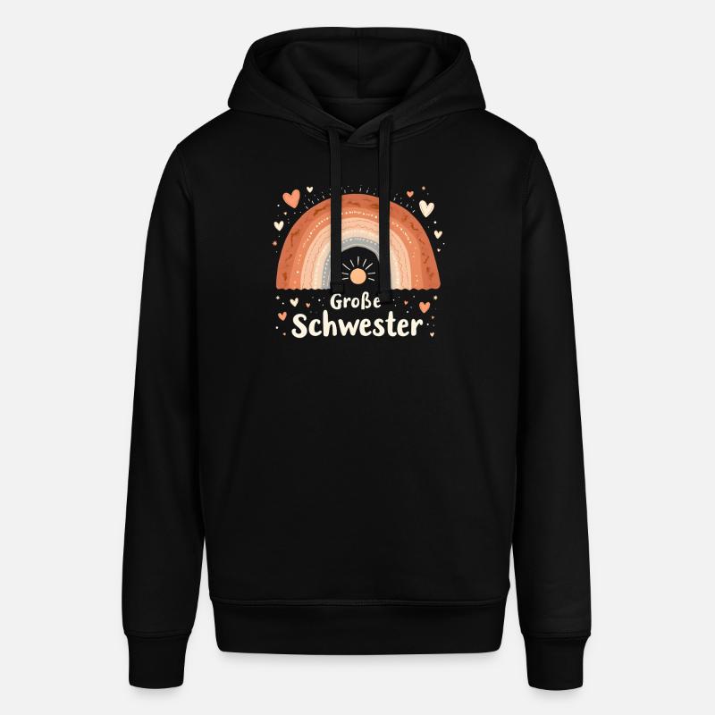 Grande Soeur Arc-en-ciel Boho - Sweat à capuche SOUNDER Stanley/Stella Unisexe - noir