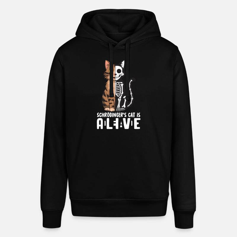 Schrödinger's Cat Dead and Alive - Stanley/Stella SOUNDER Unisex Hoodie - black
