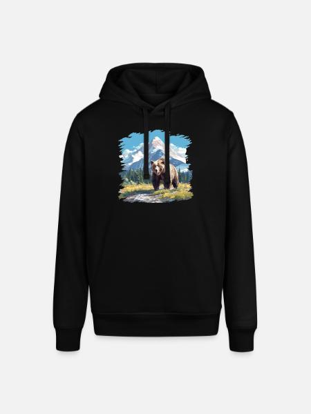 Kodiak Bear Kodiak Bear - Stanley/Stella SOUNDER Unisex Hoodie - black