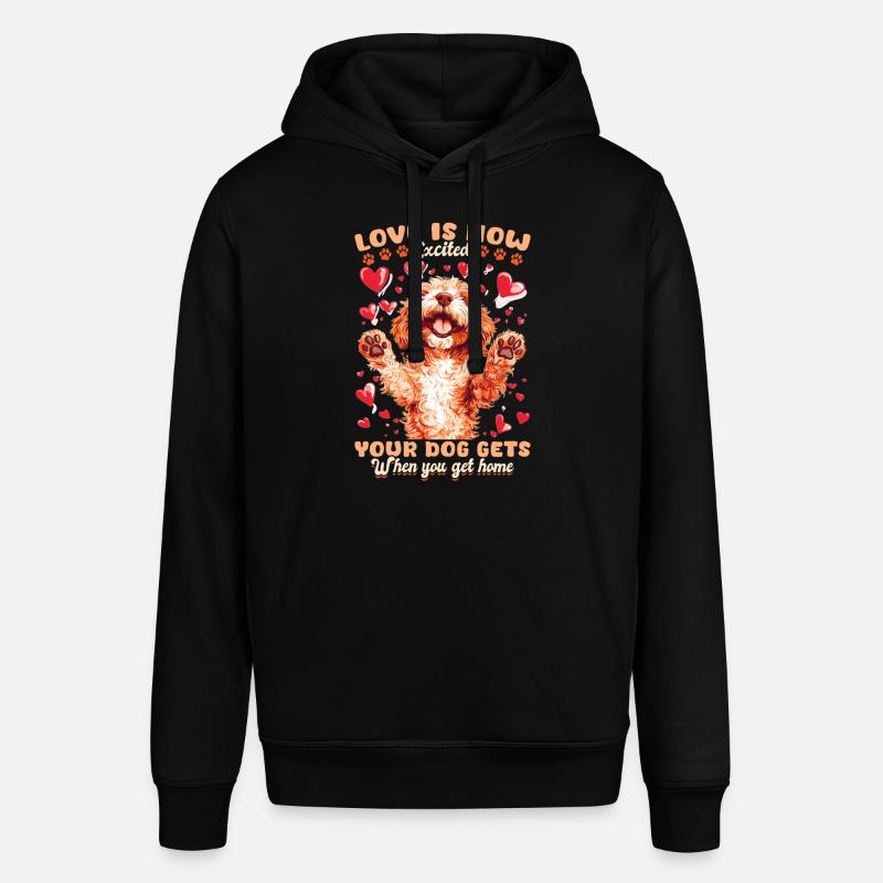 Propriétaire de chien Goldendoodle - Sweat à capuche SOUNDER Stanley/Stella Unisexe - noir