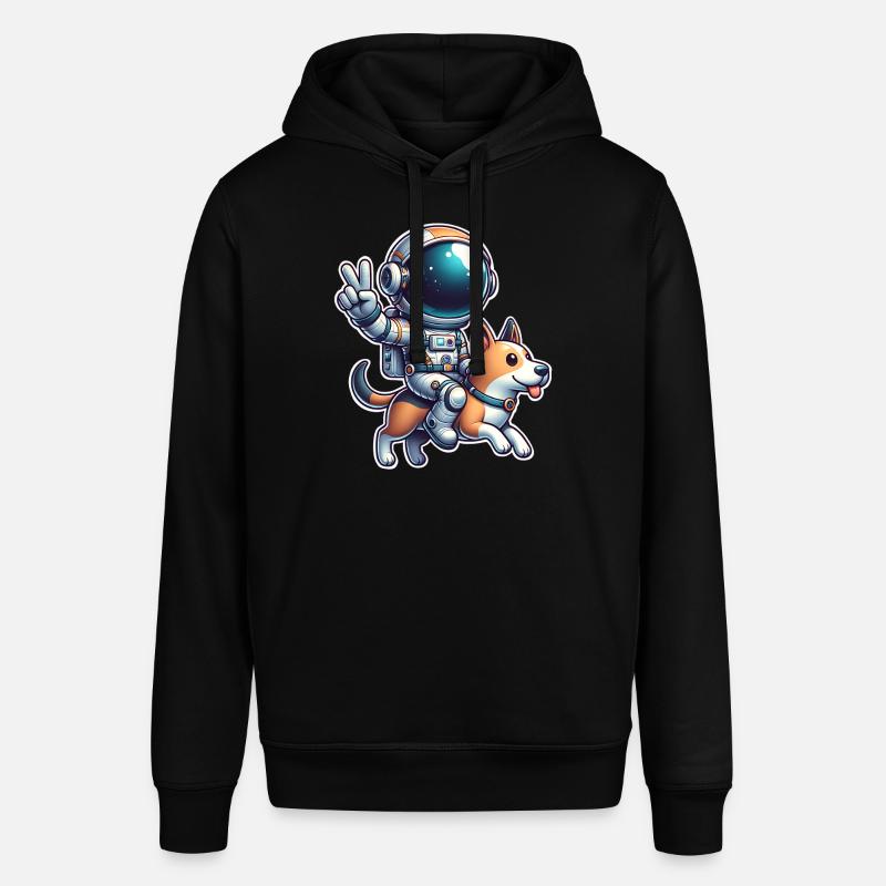 Chien astronaute - Sweat à capuche SOUNDER Stanley/Stella Unisexe - noir