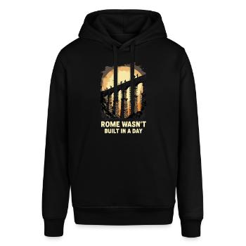 Geschichtsinteressierte Antikes Rom Enthusiasten - Stanley/Stella Unisex Hoodie SOUNDER - Schwarz - Vorne - Alina (178cm) & Michal (187cm)