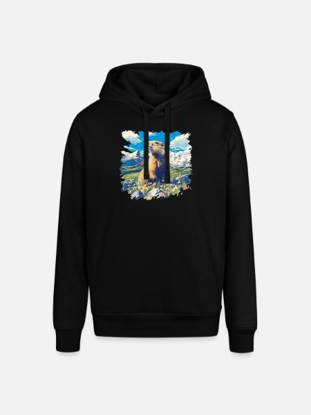 Marmots Groundhog - Stanley/Stella SOUNDER Unisex Hoodie - black