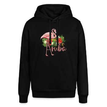 Aruba - Stanley/Stella SOUNDER Unisex Hoodie - black - Front - Alina (178cm) & Michal (187cm)