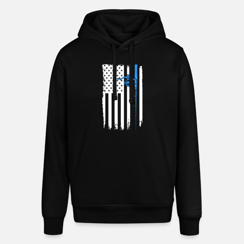 Canne à pêche drapeau - Sweat à capuche SOUNDER Stanley/Stella Unisexe - noir