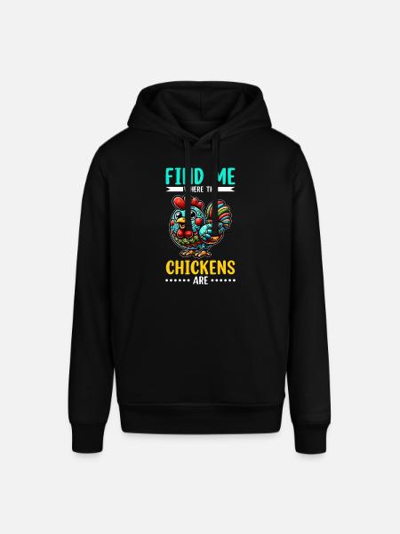 Chicken Chickens - Stanley/Stella SOUNDER Unisex Hoodie - black