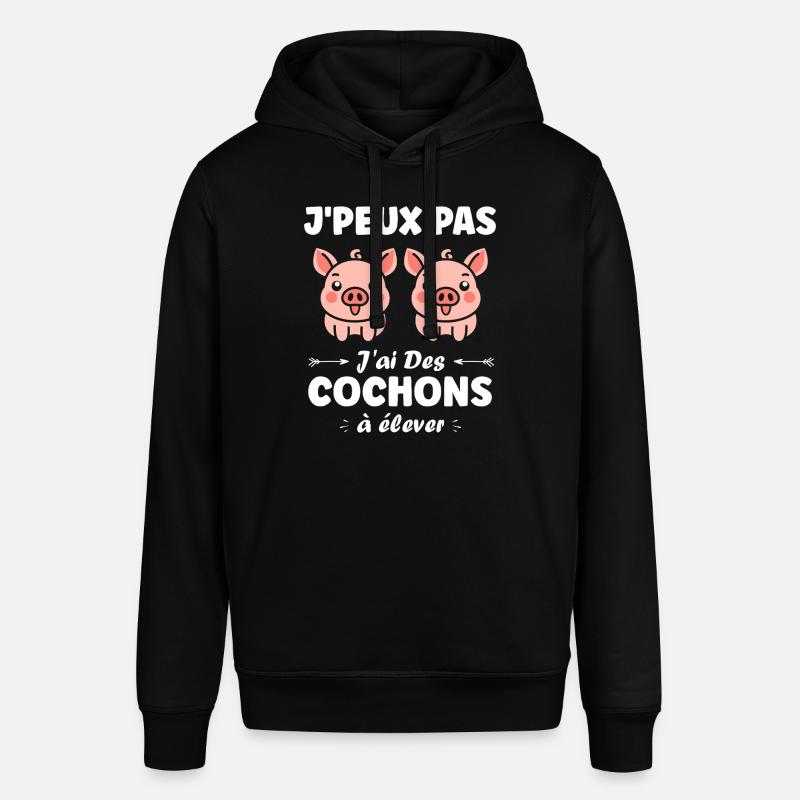 cochon - Sweat à capuche SOUNDER Stanley/Stella Unisexe - noir