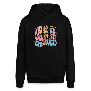 Soutenez les défenseurs de Empower - Sweat à capuche SOUNDER Stanley/Stella Unisexe - noir - Devant - Alina (178cm) & Michal (187cm)